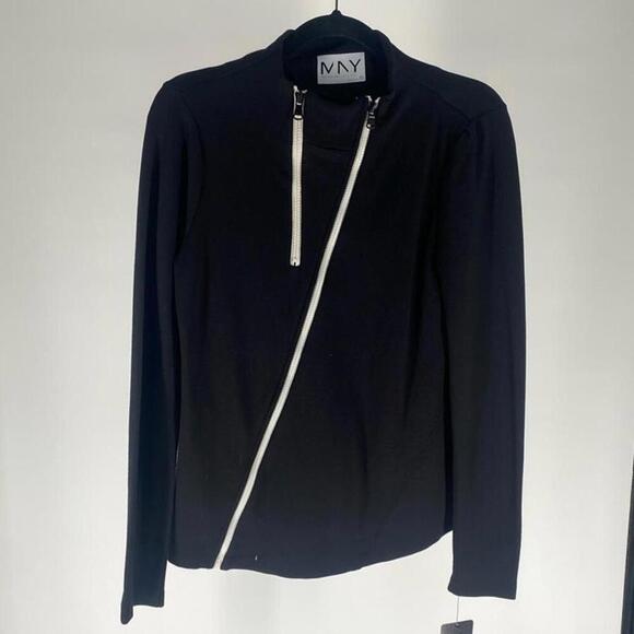 Stylish Andrew Marc Black Zip-Up Jacket - Size S - Picture 1 of 3